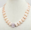 Rose d' France amethyst necklace with amethyst & sunstones. 21" Length. Box not included.