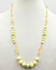 Lemon chrysoprase, citrine, and 14kyg necklace.
