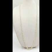 PRICE REDUCED Alternating graduated cultured pearl rope.