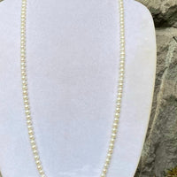 A classic white pearl rope.