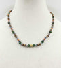 Multi-colored Pearl, nephrite, 14KYG, silk, NZ greenstone accent, necklace.