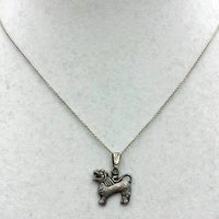Vegan-wear. Tiffany, sterling silver chain, with Thai lion pendant.