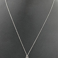 Sterling silver, rose quartz, pendant necklace.