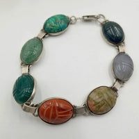 Past Work.  Carved scarab bracelet.