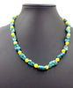 Past Work. Unisex, Kingman, turquoise, prairie agate, with sterling silver clasp. Sold.