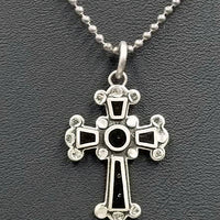 Past Work. Vintage Maltese silver enamel cross pendant. Sold.