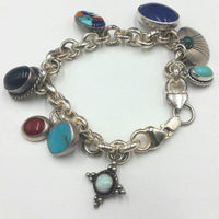 Charming Native American Charm Bracelet makes a fun gift.