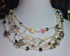 Past Work. Wild & Beautiful. Rice pearls & so much more on this fetish necklace. Sold.