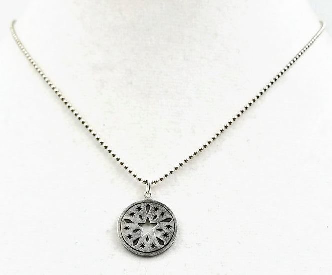 Past Work. Little Superstar, sterling silver pendant necklace. Sold.