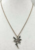 SOLD, Sterling silver Fairy pendant necklace. Pretty! 20" Matinee length.