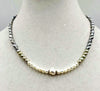 Past Work.. Addjustable sterling silver ombre freshwater cultured pearl necklace. 17.5-19.25" Princess leng th. SOLD