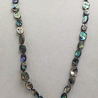 Love Owls? Abalone and 14KYG long necklace with highly carved bone owl pendant. 35" Rope length.