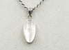 A pretty Sterling Silver chain with Mother of Pearl pendant.  20" length.
