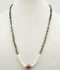 PRICE REDUCED Gorgeous. Fresh-water, cultured pearls, sterling silver necklace, hand-knotted with lavender silk. 26" length.