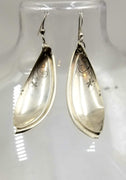 Sterling silver fairy Wing pierced, hook, earrings.