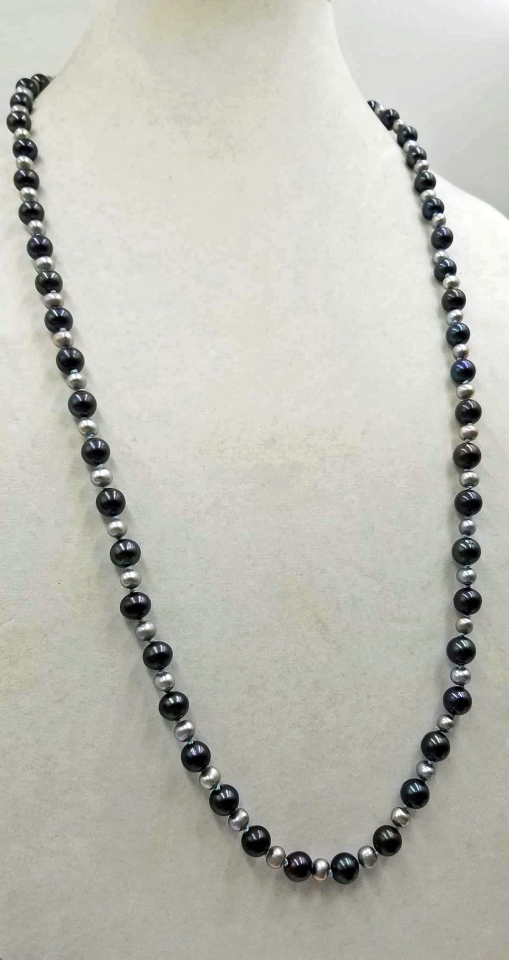 Half Pearl & Rope Necklace – Cernucci